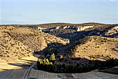 Hoces del ro Riaza, Montejo Spagna - Il fiume che si infila nella gola della Calderona.